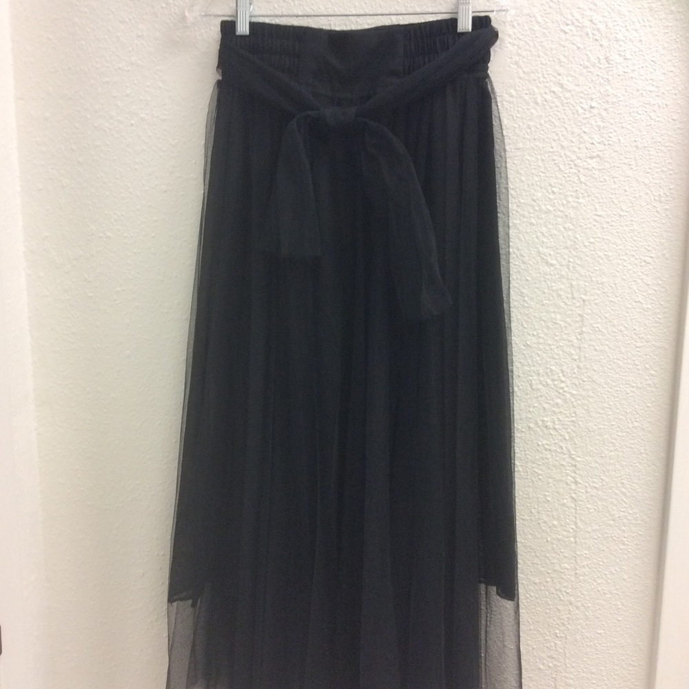 Black and Burgundy Tulle Skirts